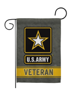 ARMY VETERAN FLAG GRAY/YELLOW