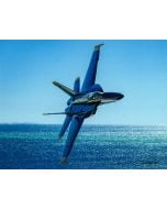 BLUE ANGELS PRINT - TILTED OVER THE WATER