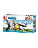 AVIATION BIPLANE - BUILDING BLOCK SET