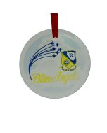 BLUE ANGELS GLASS ORNAMENT