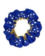 BLUE ANGELS PONY SCRUNCHIE