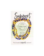 SUPPORT BRACELET - ROYAL BLUE/YELLOW