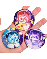 SPACE RACOON BUTTON