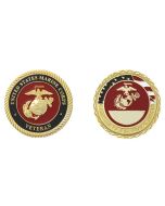 MARINES VETERAN COIN - SERVICE TO A GRATEFUL NATION