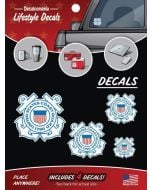 COAST GUARD CAR DECAL - 4PC