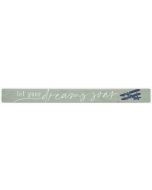 Dreams Soar Airplane Wooden Sign