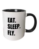 EAT SLEEP FLY MUG