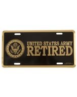 US ARMY RETIRED LICENSE PLATE