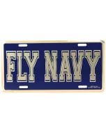 FLY NAVY LICENSE PLATE