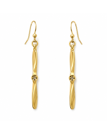 Gold Propeller Drop Earrings