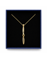 Gold Propeller Necklace