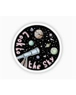 LOOK TO THE SKY SPACE STICKER