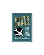 PILOT'S LOUNGE SIGN