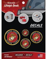 MARINE CAR DECAL - 4PC