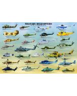 MILITARY HELICOPTERS POSTER