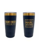 National National Naval Aviation Museum & Flight Deck Store Engraved Logo Blue/Gold Tumbler