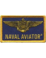NAVAL AVIATOR WINGS VELCRO PATCH