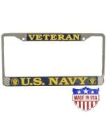 US NAVY VETERAN FRAMED LICENSE FRAME
