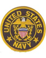 NAVY GOLD/BROWN RIM PATCH