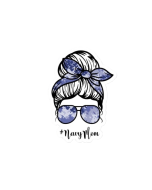 NAVY MOM STICKER