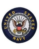 NAVY PATCH GOLD RIM
