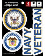 NAVY VETERAN CAR DECAL