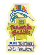PENSCAOLA BEACH SIGN STICKER