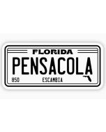 Pensacola Florida License Plate Sticker
