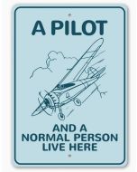 PILOT AND NORMAL PERSON SIGN