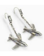 RETRO AIRPLANE EARRINGS