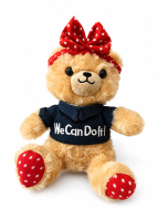 Rosie the Riveter 8" Plush Bear