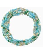 Coastal Seaglass Bead Stretch Bracelet