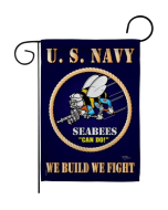 NAVY GARDEN FLAG - SEABEES