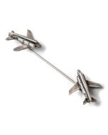 SILVER AIRPLANE PIN