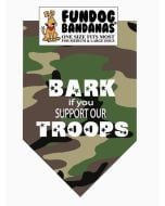 SUPPORT TROOPS DOG BANDANA