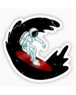 SPACE SURFING ASTRONAUT STICKER