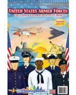 US ARMED FORCES COLORING BOOK