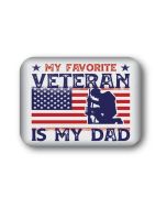 FAVORITE VETERAN DAD MAGNET
